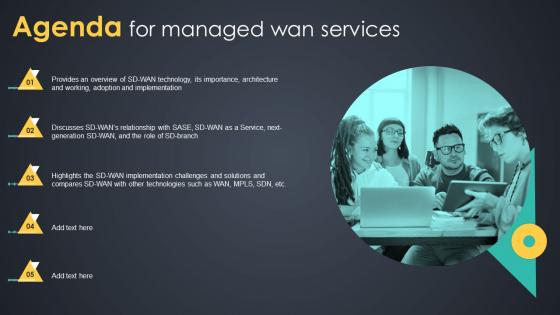 Agenda For Managed Wan Services