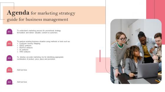 Agenda For Marketing Strategy Guide For Business Management MKT SS V
