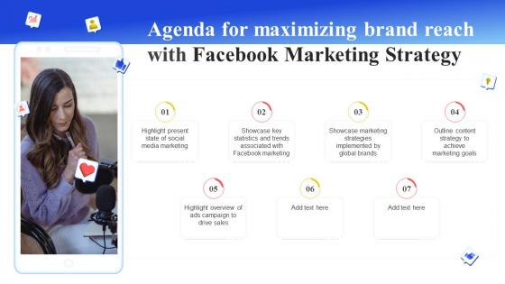 Agenda For Maximizing Brand Reach With Facebook Marketing Strategy SS
