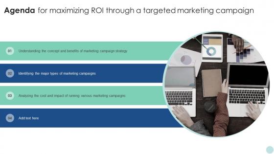 Agenda For Maximizing ROI Through A Targeted Marketing Campaign Strategy SS V
