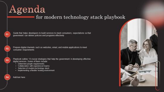 Agenda For Modern Technology Stack Playbook