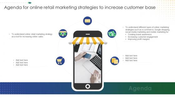 Agenda For Online Retail Marketing Strategies To Increase Customer Base