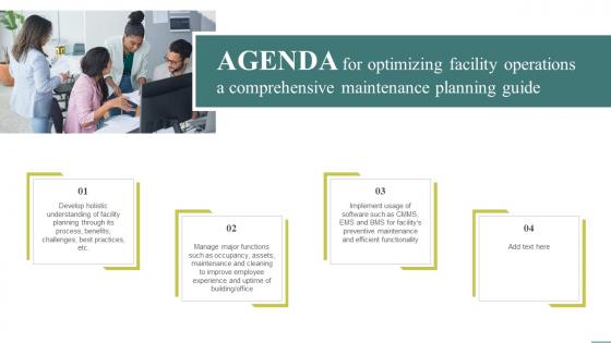 Agenda For Optimizing Facility Operations A Comprehensive Maintenance Planning Guide