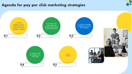 Agenda For Pay Per Click Marketing Strategies MKT SS V
