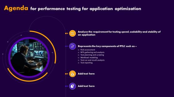 Agenda For Performance Testing For Application Optimization
