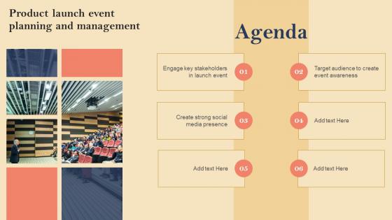 Agenda For Product Launch Event Planning And Management Ppt Icon Designs Download