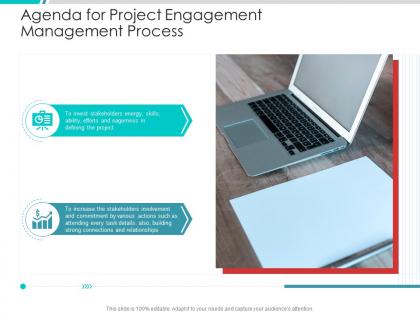 Agenda for project engagement management process ppt microsoft