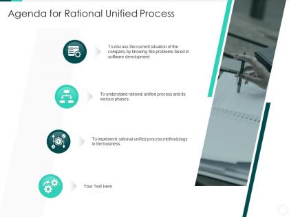 Agenda for rational unified process ppt model background