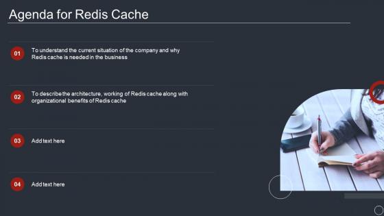 Agenda for redis cache ppt powerpoint presentation pictures graphic images
