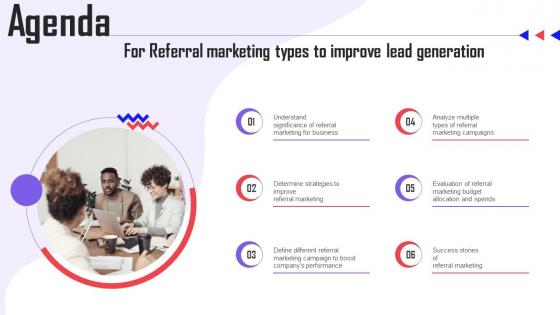 Agenda For Referral Marketing Types To Improve Lead Generation MKT SS V