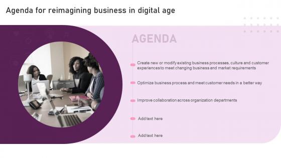 Agenda For Reimagining Business In Digital Age Reimagining Business In Digital Age