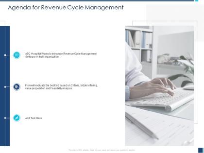 Agenda for revenue cycle management best bid ppt powerpoint presentation professional layout