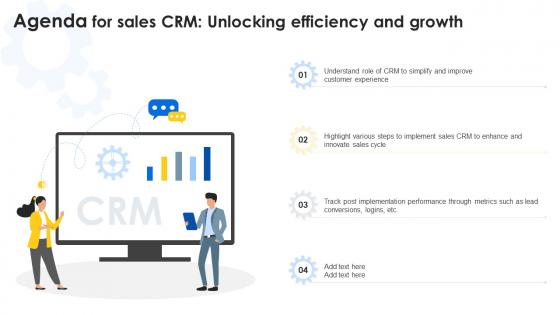 Agenda For Sales CRM Unlocking Efficiency And Growth SA SS
