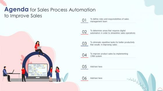 Agenda For Sales Process Automation To Improve Sales Ppt Slides Background Images