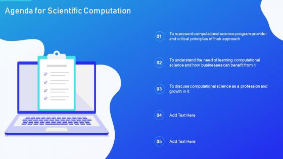 Agenda For Scientific Computation Ppt Slides Backgrounds