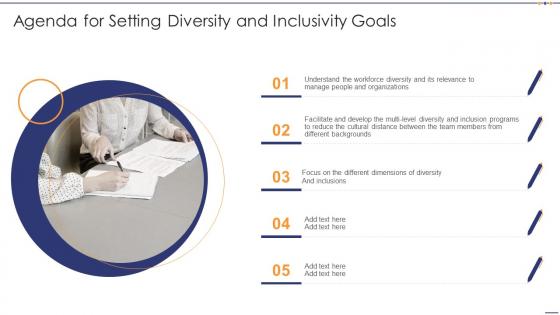 Agenda For Setting Diversity And Inclusivity Goals