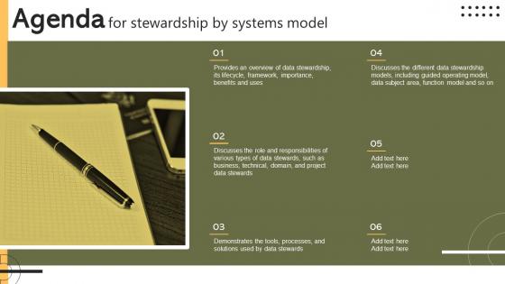 Agenda For Stewardship By Systems Model