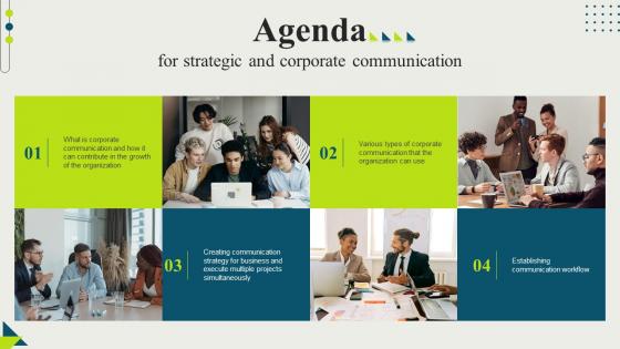 Agenda For Strategic And Corporate Communication Strategy SS V