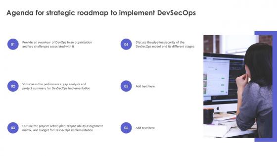 Agenda For Strategic Roadmap To Implement DevSecOps