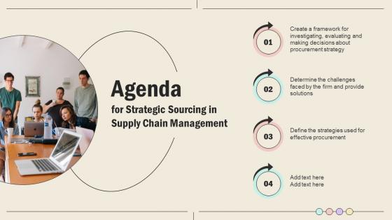 Agenda For Strategic Sourcing In Supply Chain Management Strategy SS V