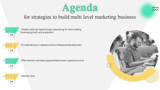 Agenda For Strategies To Build Multi Level Marketing Business MKT SS V