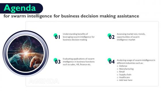 Agenda For Swarm Intelligence For Business Decision Making Assistance AI SS