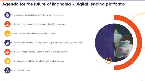 Agenda For The Future Of Financing Digital Lending Platforms Ppt Ideas Example