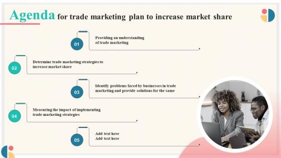 Agenda For Trade Marketing Plan To Increase Market Share Strategy SS