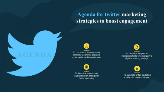 Agenda For Twitter Marketing Strategies To Boost Engagement