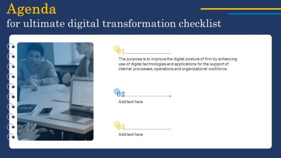 Agenda For Ultimate Digital Transformation Checklist