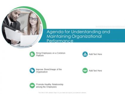 Agenda for understanding and maintaining organizational performance