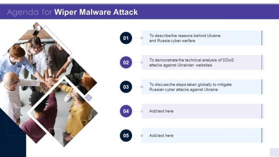 Agenda For Wiper Malware Attack Ppt Slides Vector