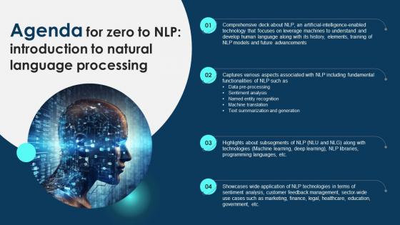 Agenda For Zero To NLP Introduction To Natural Language Processing AI SS V