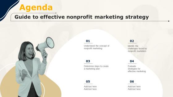 Agenda Guide To Effective Nonprofit Marketing Strategy MKT SS V