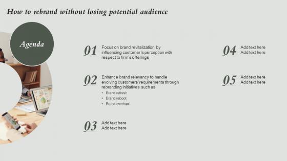 Agenda How To Rebrand Without Losing Potential Audience