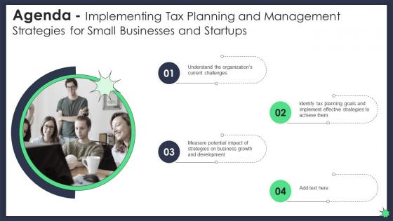 Agenda Implementing Tax Planning And Management Strategies For Small Businesses Fin SS