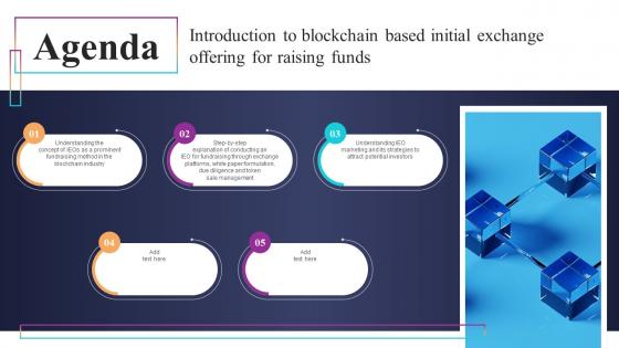 Agenda Introduction To Blockchain Based Initial Exchange Offering For Raising Funds BCT SS