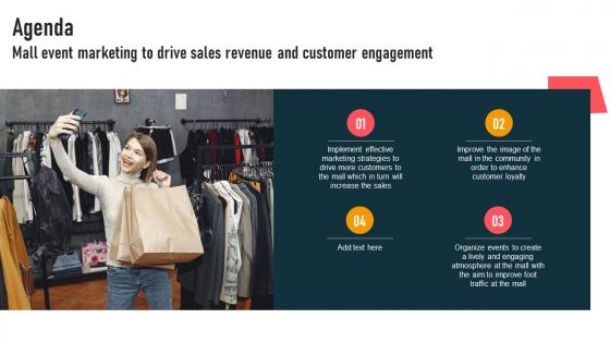 Agenda Mall Event Marketing To Drive Sales Revenue And Customer Engagement MKT SS V