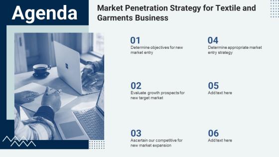 Agenda Market Penetration Strategy For Textile And Garments Business