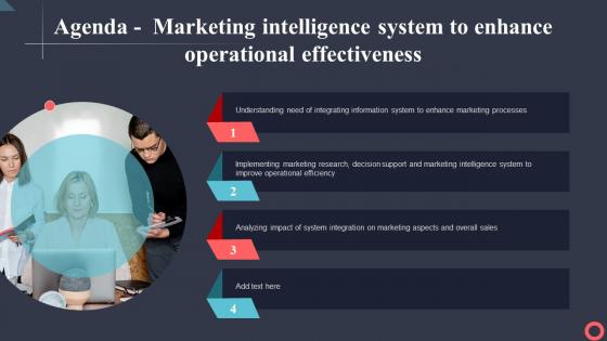 Agenda Marketing Intelligence System To Enhance Operational Effectiveness MKT SS V
