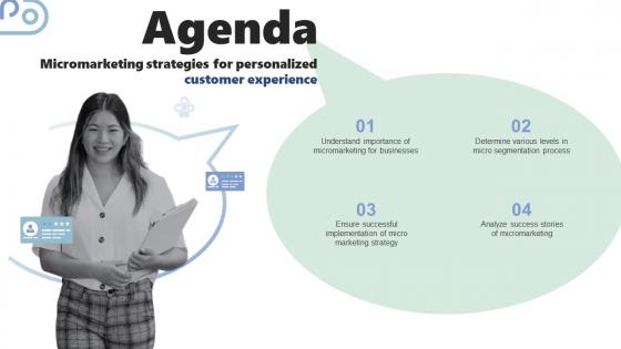 Agenda Micromarketing Strategies For Personalized Customer Experience MKT SS V