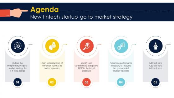 Agenda New Fintech Startup Go To Market Strategy GTM SS