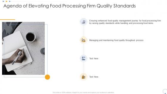 Agenda of elevating food elevating food processing firm quality standards