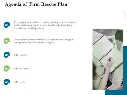 Agenda of firm rescue plan ppt powerpoint presentation file design inspiration