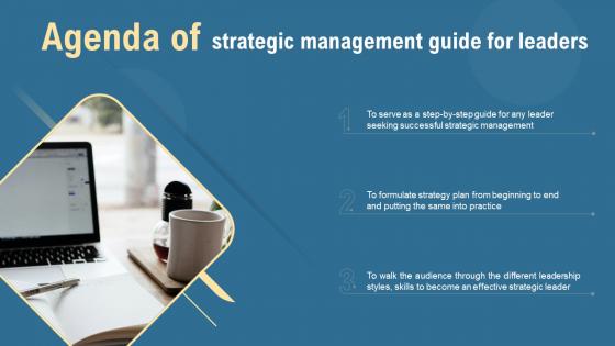 Agenda Of Strategic Management Guide For Leaders Strategy Ppt Styles Format