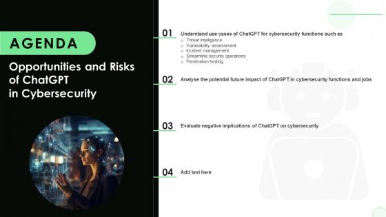 Agenda Opportunities And Risks Of ChatGPT In Cybersecurity AI SS V