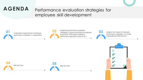 Agenda Performance Evaluation Strategies For Employee Skill Development