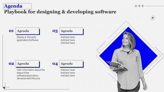 Agenda Playbook For Designing And Developing Software