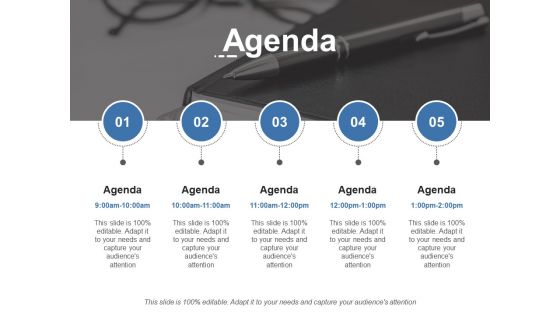 Agenda ppt outline layout
