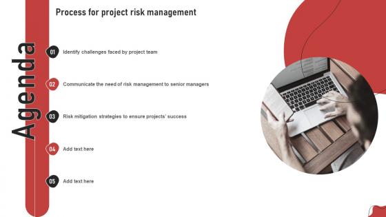 Agenda Process For Project Risk Management Ppt Slides Infographic Template